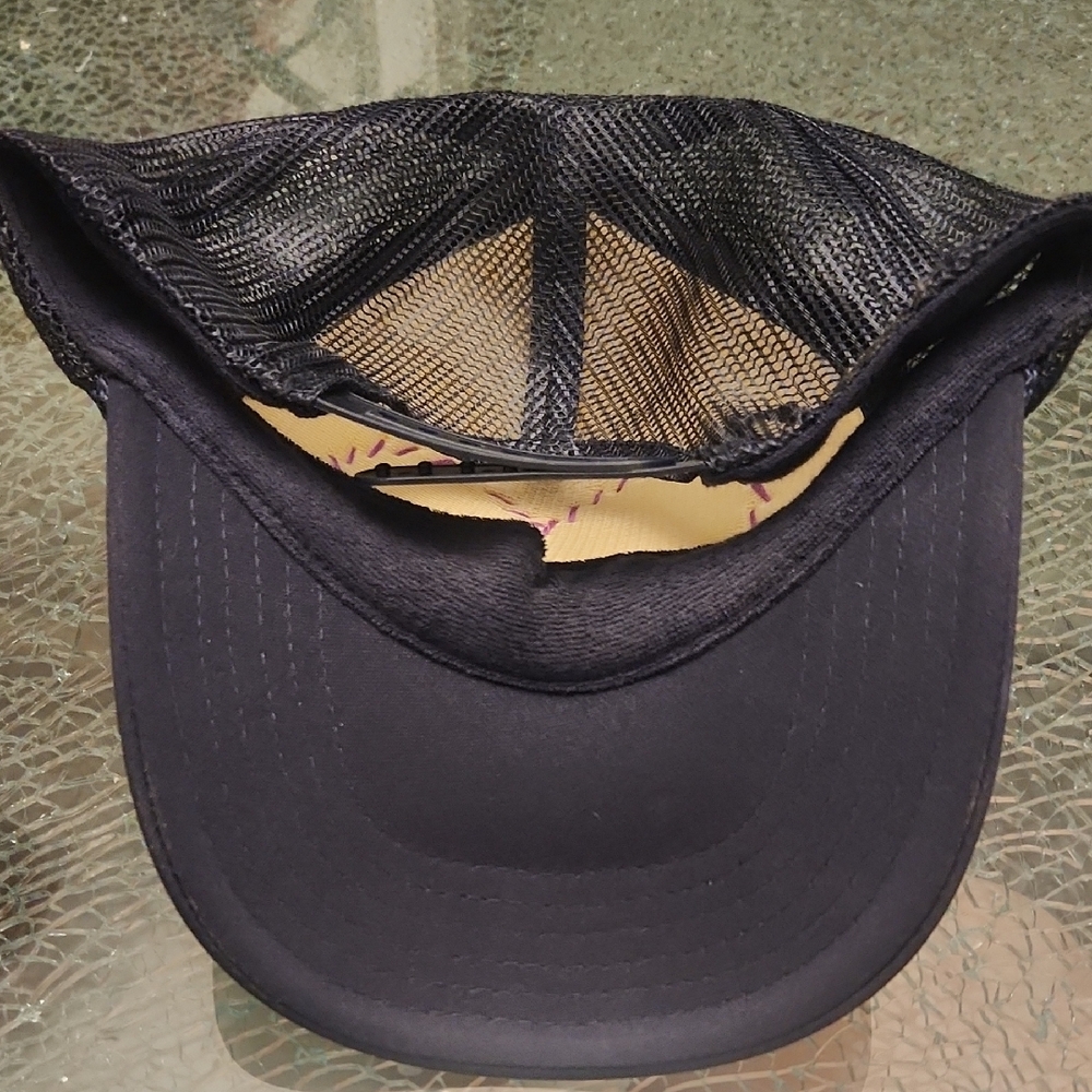 Black Cap With Rainbow Heart Patch - image 4